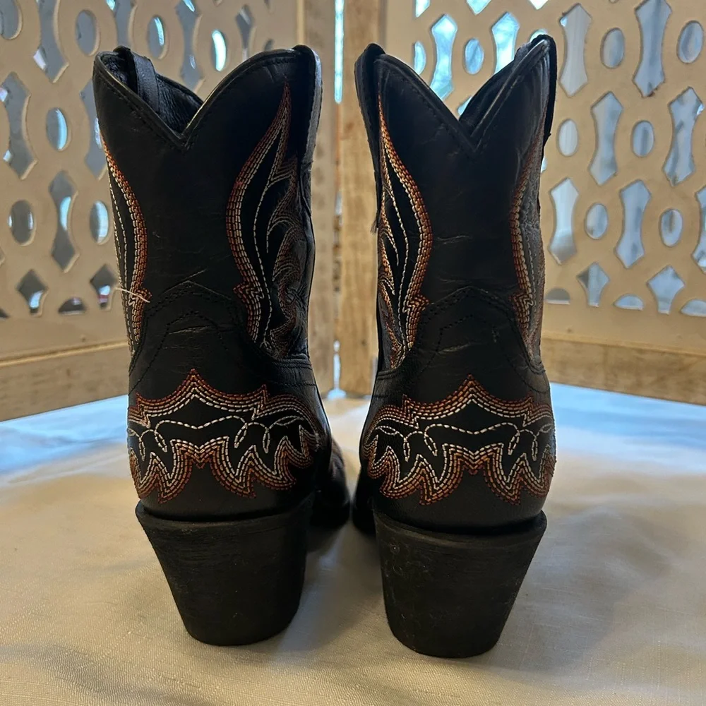 Ariat Black Embroidered Heeled Boots - Picture 7 of 12